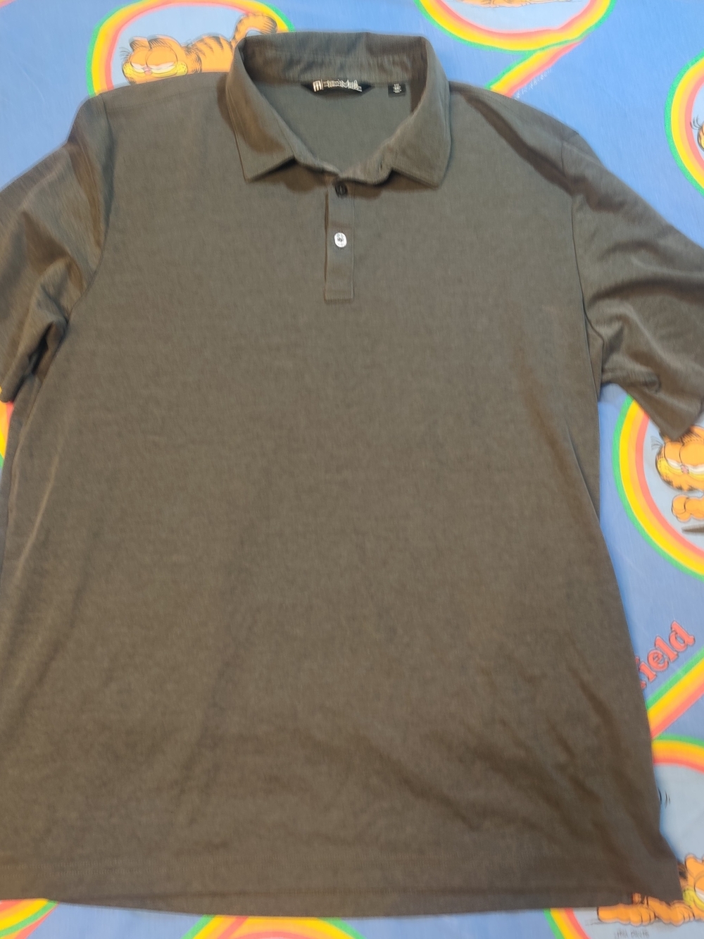 TravisMathew Mens XXL Short Sleeve Golf Polo Shirt Dark Heathered Grey